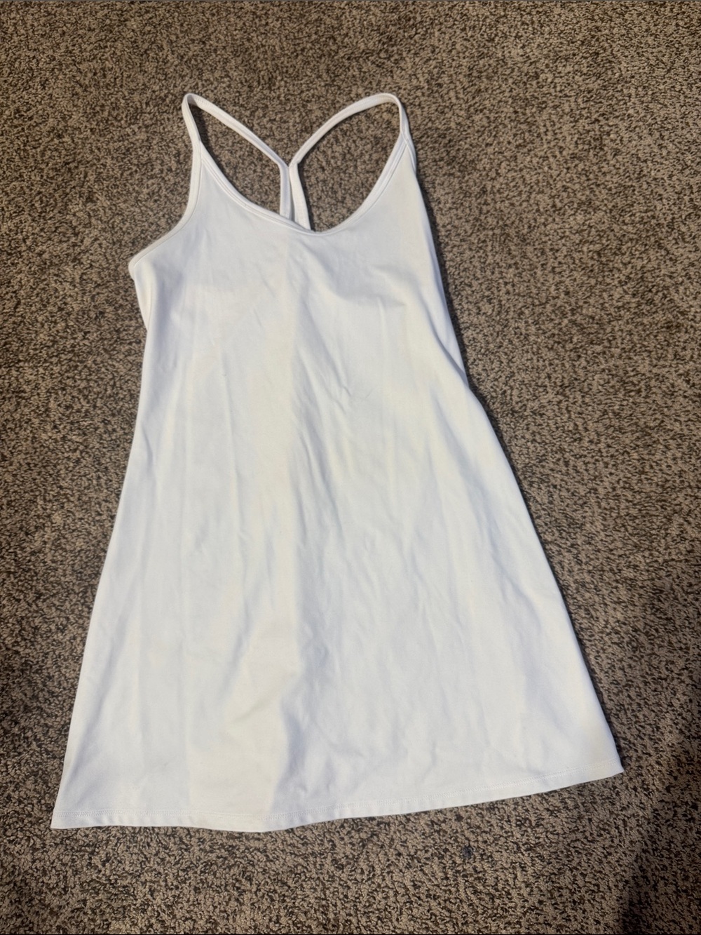 DSG White Racerback Mini Slip Dress